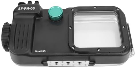 Luocute Unterwasser-Tauch-Schnorchel-Handyhülle für IOS 13 14 15 16 17 Pro, 20 M Wasserdicht, Unterwasser-Schnorchel-Tauch-Handyhülle, Professionelle Tauch-Foto-Video-Abdeckung