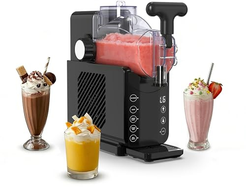 Frozen Drink & Slushie Machine, Soft Serve Ice Cream Maker - 5 Presets for Ice Cream, Slush, Spiked Slush, Frozen Juice, Milkshakes, Self-Cleaning - Perfect for Home Use