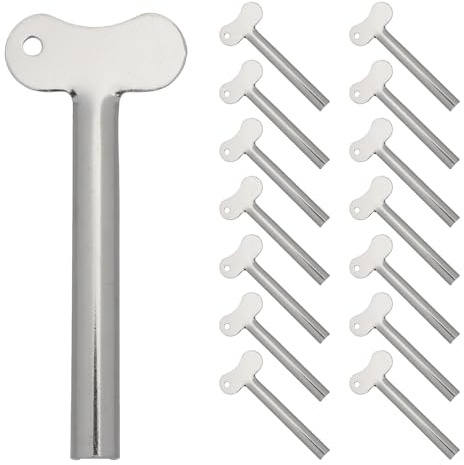 Ipetboom Lot de 15 Presse-tubes en Acier Inoxydable, Presse-dentifrice Manuel pour Salle de Bain, Outil à Rouleau Multifonction pour Tubes de Dentifrice, Crème et Pigments, Distribution