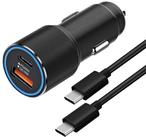 Auto Ladegerät USB C 45W für Samsung S26/S25/A57 5G A56 KFZ Handy LadeKabel | Zigarettenanzünde USB für Galaxy S26 Plus/S26 Ultra/S24 FE/A37 S23 S22 A27 A36 A55 A35 A26 A54 A34 A24 A53 A33 Z Fold 5 6 7