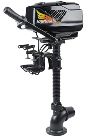 1000W Elektro Außenbordmotor, Bürstenloser Bootsmotor für Schlauchboote | Elektro Bootsmotor Nenndrehzahl: 3000–3700 U/min Max. Geschwindigkeit: 15 km/h/9,3 mph für Fischerboot Kajak Angeln