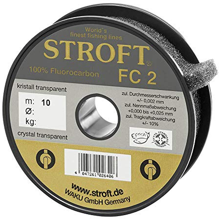 Schnur STROFT FC2 Fluorocarbon 10m Vorfach 0,900mm 42kg