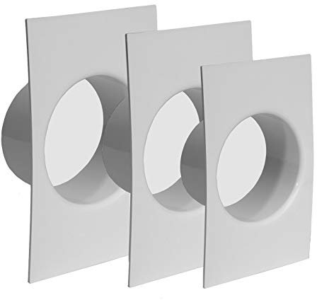 Abschlussrahmen Wandanschluss Flansch Rundrohr Kunststoff Schachtsystem Ø 150 mm