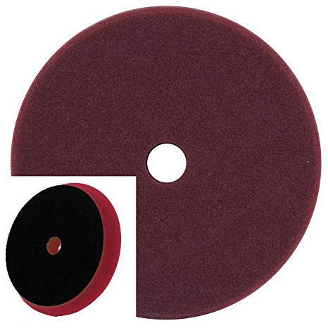 Dino KRAFTPAKET 150mm Polierpad hart | Polierschwamm hart mit Klett im Kegel-Design 150/165 | Ø 150mm, Höhe 25mm