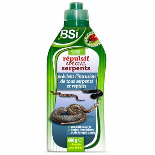 BSI - Spécial Serpents - Répulsif - Naturel - Base Végétale - Granulés - Prêt A l'emploi - 600g