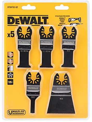 DeWalt - Juego de 5 hojas de sierra para multi-herramienta