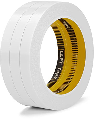 LLPT Nastro Biadesivo 3 Rotoli 12.5MM x 15M Nastro Adesivo Forte Sottile | Strappabile a Mano, Traslucido, per Fai-da-Te, Scrapbooking, Arte, Fotografia, Tessuti, Incollaggio e Progetti Creativi