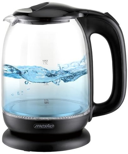 Mesko MS 1302b Bouilloire en verre 1,7 L
