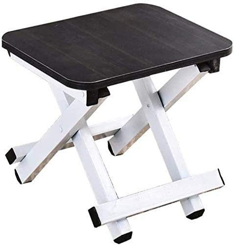 Sonnenliege Patio-Liegestühle Klapphocker mit Fußstütze – Faltbarer Bank-Klapphocker für und Erwachsene, Faltbarer Klapphocker für Garten-Badezimmer-Sonnenliegestuhl (Color : Black)