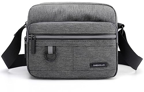 Hjkiopc Herren-Schultertaschen Klein Crossbody Bag Handtasche Tasche Umhängen Messenger BagHandytasche Messenger Bag Herrentasche Shulder Bag Vintage Gelten für Arbeit Reise Alltagsleben