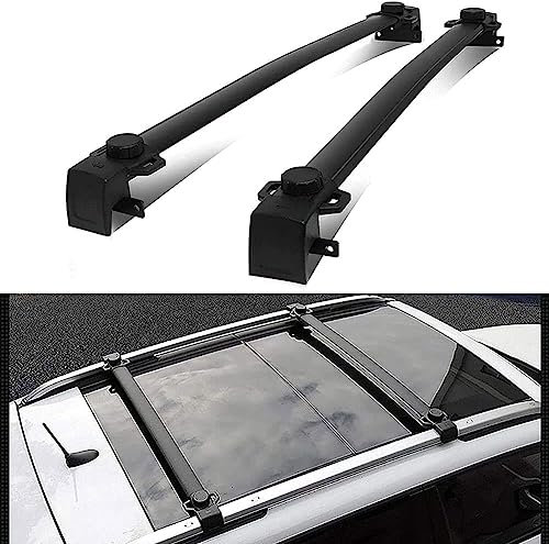 DIOTTI Querträger Dachträger Gepäckträger Für Compass 2011-2016, Dachgepäck Aluminium Querstangen Dachgepäckträger geringe Windgeräusche