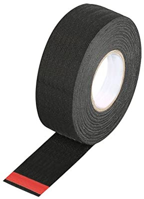 LSGGTIM Cinta aislante negra de 30 mm x 15 m, cinta aislante negra para arnés de cables para coche, cinta de tela, cinta eléctrica para reparación, cinta impermeable, cinta adhesiva para mazo de
