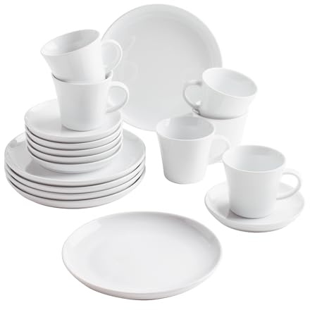KAHLA 32A175A90032C Update Kaffeeset 18tlg. weiß | weißes Geschirrset für 6 Personen