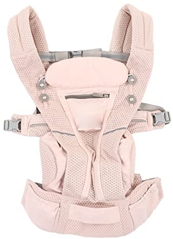 per Seggiolino per Bambini, Borsa per il Trasporto Posteriore Traspirante 4 in 1, Viso Morbido all'aperto per papà (PINK)