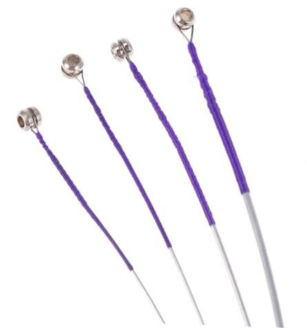 Cello Saiten Adgc Stahlkern Nickel Chrom Umsponnen | 1/4, 1/2, 3/4 und 4/4, 4 Stück Komplettsatz, Nickel Plattierte Kugelenden