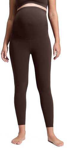 CRZ YOGA Maternity Leggings 25 Hot Fudge Brown Large
