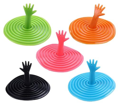 Hoement 5stücke Wasserstopper Für Waschbecken Abflussstopper Aus Silikon Spülbeckenstöpsel Mit Dichtung Badezimmerabdeckung Für Ablauf Küchenspülenstopfen Badewannenstöpsel Abflussdichtung