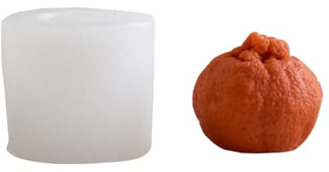 Kerzen-Silikonform Hässliche Orange Simulation Obst Orange Fondant Mousse Schokolade Kerzenform - Groß