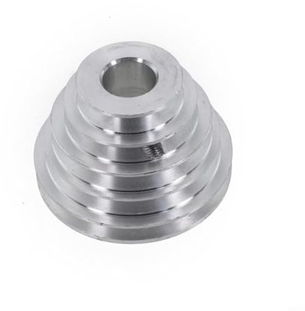 14 mm 22 mm Löcher Pagode Riemenscheibe Aluminium 5 Stufen 37-81 mm 44-86 mm Außendurchmesser Riemenscheibe Rad für A-förmige Riemenscheibe Zahnriemen (22 mm)