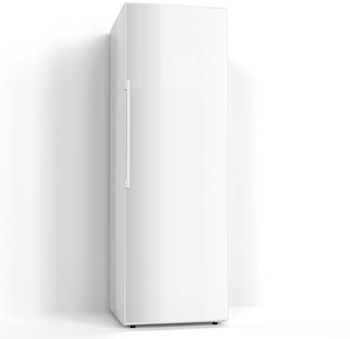 DEQORI Magnetfolie für Kühlschrank 60x180 cm | Unifarben - Weiß | dekorative Magnetmatte Gefrierschrank Schutz | Magnet Deko-Folie selbstklebend, magnetisch & wasserabweisend