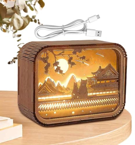 Genérico Creative Night Light Lamp, Artistic Night Lamp, Study Room Puzzle Lamp T, Unique Puzzle Lamp For Study Room, Living Room, Work Area, And Bedroom, Creative Led Lamp For Cozy Ambiance
