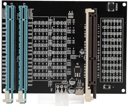 Garsent AGP PCI E Image Video Card Checker Tester, Grafikkarten-Diagnosetool, Dual-Purpose-Sockeltester mit Licht, Genaue Fehlerlokalisierung