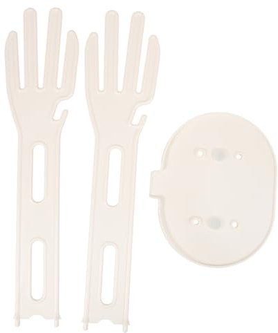 Ciieeo Multi-Functional Suction Cup Dish Drying Rack for Kitchen Gloves Fast Drainage Detachable Beige for Home Use