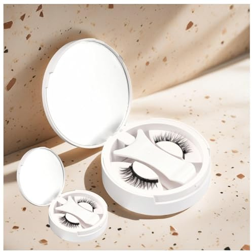 2 pares Pestañas Magneticas Riutilizzabili Con Applicatore, Pestañas De Iman No requiere pegamento, fácil de colocar Pestañas De Iman