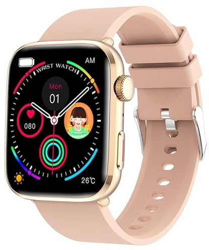 MEIION Pro Health Smartwatch 3 Smartwatch mit NFC, Bluetooth, Anruf-Funktion, Sportmodi, Schrittzähler & Gesundheitsmonitor