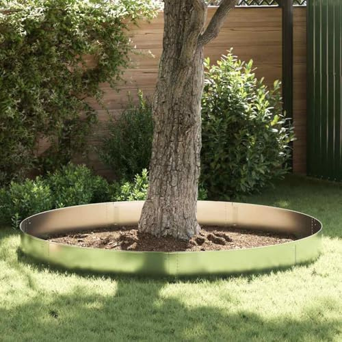 vidaXL Bordures de pelouse 20 pcs Argent 100 x 25 cm Acier galvanisé, Design de Jardin et Terrasse, Bordure Durable Moderne, Clôture Extérieure, Chemin de Bordure de Pelouse, Aménagement de Saison