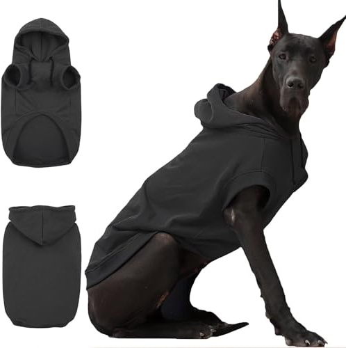 IECOii Kapuzenpullis für Hunde,Hunde Kapuzenpulli,Pullover Dog Hoodie Sweatshirt,Haustier Hund Kapuzen Kleidung,Hundepullover für Mittelgroße, Große und Extra Große Hund (kein Vliesstoff),M-4XL