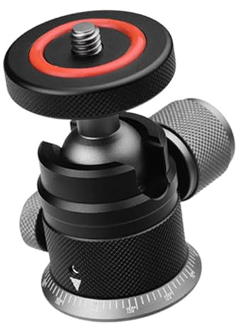 Hochleistungs Aluminiumballkopf 360 Grad Schwenkkamera Halterung Mit 1/4 Schraube Für DSLR Smartphone 6 6 Lbs Gewichtskapazität Kamera Ball Adapter