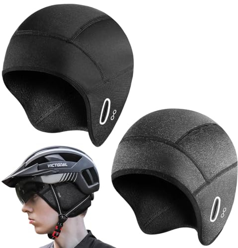 OIXEYA Berretto Sottocasco Bici Invernale, Sottocasco Moto Invernale, Copricapo Berretto da Casco da Ciclismo da Uomo Donna, Antivento Caldo Cappellini da Ciclismo, per Sci, Corsa e Pattinaggio