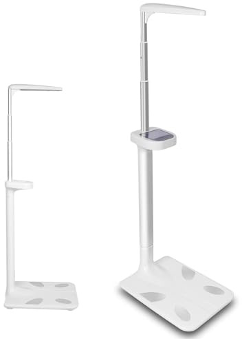 440Lbs Capacity Body Fat Measurement Device Ultrasonic Height Analyzer Multi-Dimensional Health Indicators Sturdy and Durable Retractable Measuring Rod Simple and Universal Intelligent Design