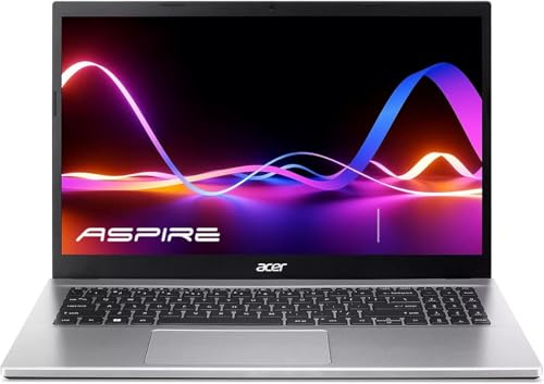 acer Aspire Premium Slim Ordinateur portable - Écran Full HD IPS 1080P de 15,6 - Processeur AMD Ryzen 3 7330U Quad-Core - 32 Go de RAM - SSD NVMe 2 To - Webcam - Wi-Fi 6 - Windows 11 - Sans souris