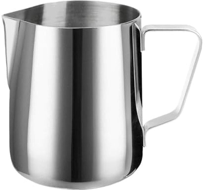 Milk Frothing Pitcher, Brocca for schiumare il latte, brocca in acciaio inossidabile, tazza da caffè, latte, espresso, cappuccino, 350/600/900 ml(600ml)