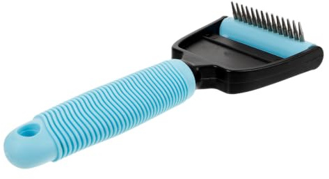 Toyvian Peine Deslanador para Mascotas de Doble Cabezal Abs, Removedor de Pelo Suelto para Perros y Gatos, Herramienta de Aseo Eficaz y Duradera