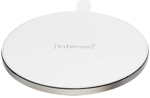 Intenso Wireless Charger WA1 Induktive Ladestation, Qi zertifiziert, Weiß | Schnellladestation mit 10W Netzteil, 1,5m Micro-USB Kabel, rutschfest & kompatibel mit iPhone, Samsung, Google Pixel