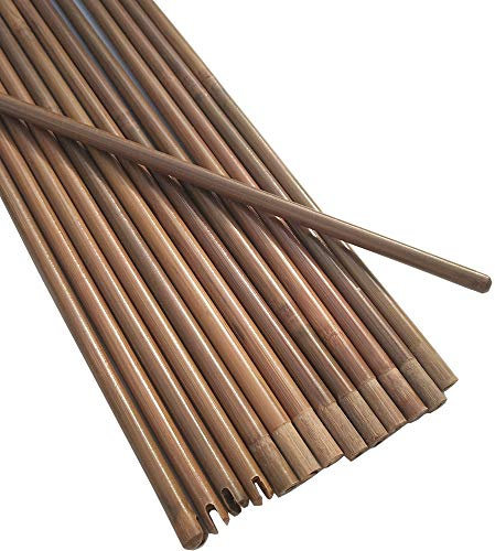 ZSHJG 12pcs Bogenschießen Bambus Pfeilschaft 83cm Traditionelle Bogenfeile aus Bambus für DIY 8mm Pfeilschaft Jagdpfeile Zubehör