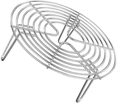 BESTonZON Round Cooling Rack for Pot Multifunctional Steam Cooking Rack Stand Food-grade Stainless Steel