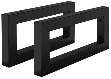 ML-Design Set 2x Consoles Murales, 300x150x30 mm, Noir, Acier, Design Flottant, Support d'Étagère pour Lavabo/Meuble/Table pour Salle de Bain/Chambre à Coucher, Réglable, Matériel de Montage Inclus