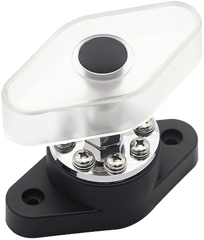 TOPPERFUN 300a Massive Stromschiene Sammelschiene Verteilerblock Für Auto Rv Boot Mehrfach Anschlussklemmen Busbar Mit Kupferbolzen Geeignet Für Stromverteilung Und Verkabelung Im Fahrzeug