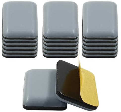 Bivethoi Mobili Glide Rettangolo 25x35mm, 20 Pz | Magic Sliders - Protezioni autoadesive per pavimenti in legno, ceramica, piastrelle e divani