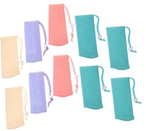 16 Piezas Almacenamiento de red de jabón limpiador jabón corporal tapa soap holder Soporte de jabón bolsa de barra de champú almacenamiento de pastillas de jabón Educación física Genérico
