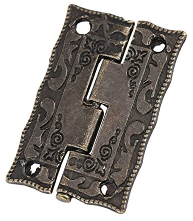 10 Pièces Charnière de Boîtier en Fer Bronze Antique Porte D'armoire Meubles Charnières en Bois Ouverture et Fermeture Flexibles et sans Effort pour Boîte en Bois Vintage