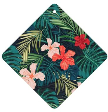 Summer Hawaiian Printing Fashion Car Lufterfrischer-Karten 10 Stück Auto duftende Blätter zum Aufhängen