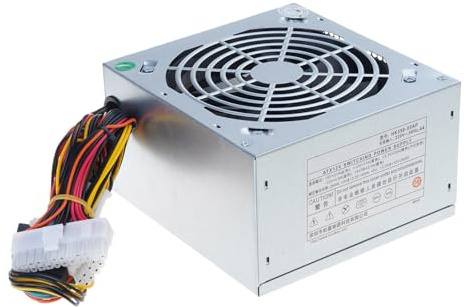 Energy Efficient for MicroATX Power Unit 160W 200W 220W 250W 300W 350W with Protections Easy Installation Metal PC Power Supply Unit