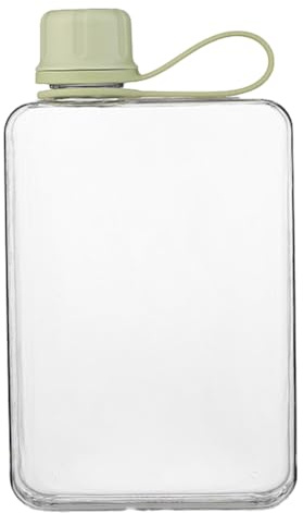 Generchin Bouteille d'eau Carrée 500 ML, Gobelets Plats Portables, Flacon Froid Mince, Bouteille d'eau de Sport, Flacon d'eau D'Été pour la Randonnée D