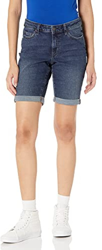 Amazon Essentials dam 9 tum bermudashorts i denim, Mörk denim, 38 EU