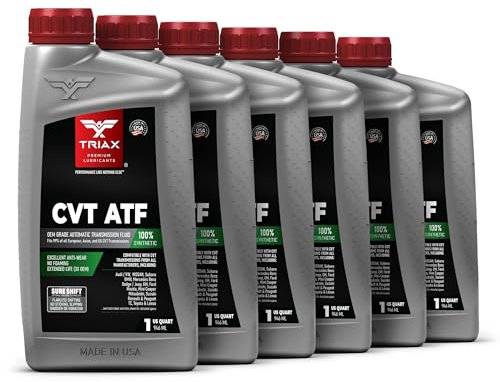 TRIAX CVT ATF Fluido per Trasmissioni CVT/Olio Cambio Automatico CVT: Completamente Sintetico, Tecnologia Sure-Shift Antiscivolo; Supera le Specifiche OEM, Compatibilità Universale